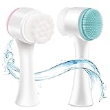 Image of NEESTARTLY pink & blue 2pack facial cleansing brush