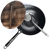 Image of Souped Up Recipes Wok Set with Wooden Lid wok