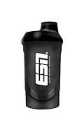 Bild von ESN ESN Shaker Bottle Black Transpr 600ml Eiweiß Shaker