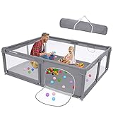 Image of HyperEden WL801-GRY-SBN9 baby playpen