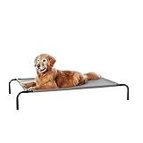 Image of Amazon Basics 2007L-GY elevated dog bed