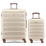 Image of Flight Knight FK01_CREAM_S+L luggage set