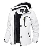 Image of TACVASEN TAC-322-H21W433-White-L ski jacket