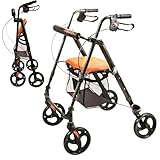 Image of MobiQuip Black Orange walker for seniors